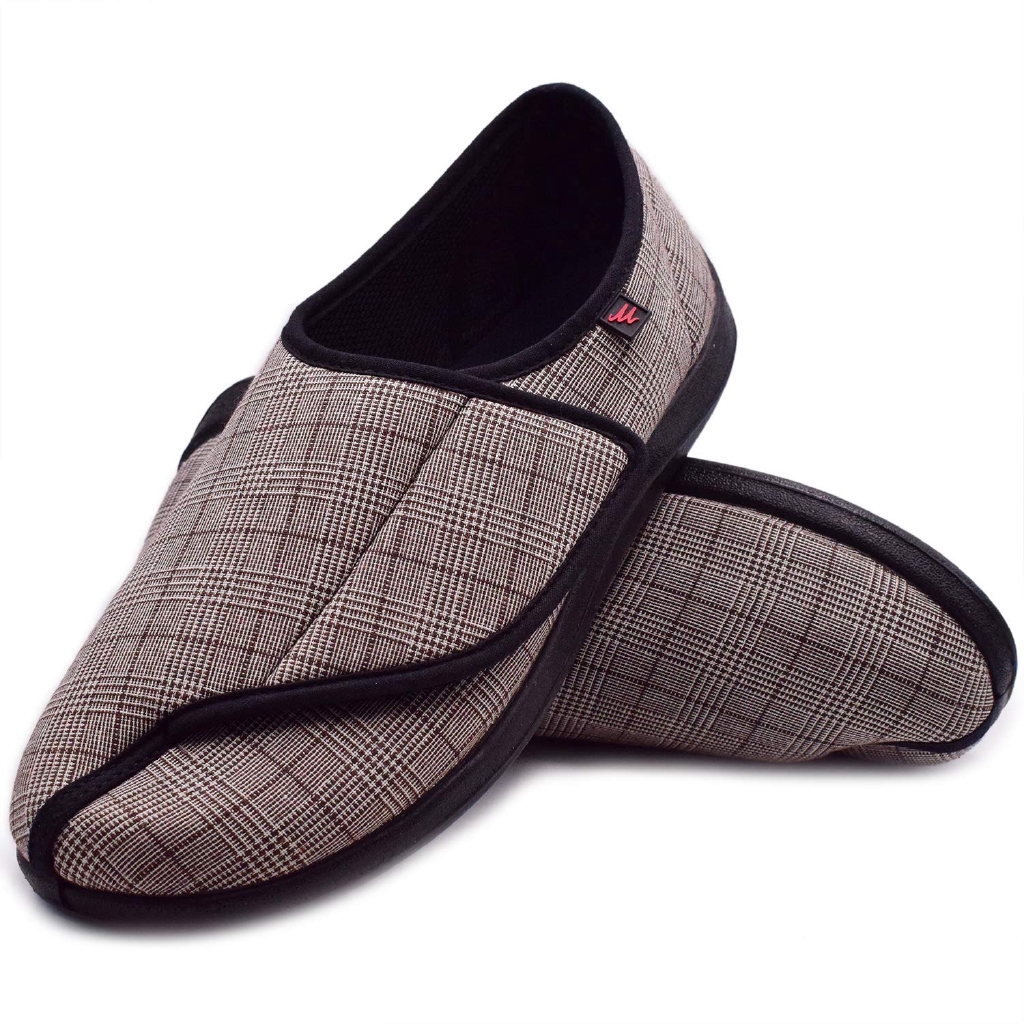 mens diabetic slippers wide width