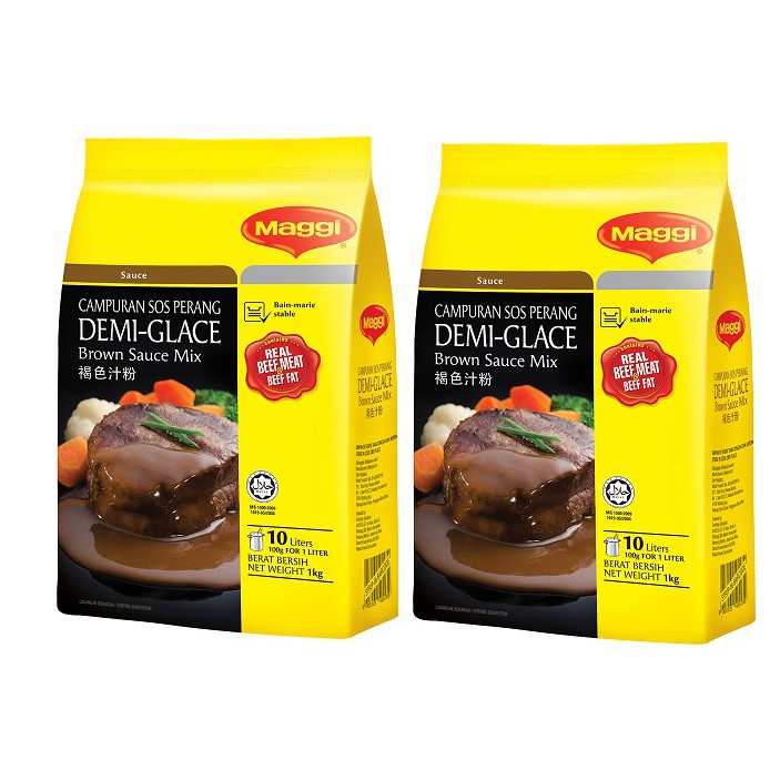 Twin PackMAGGI DemiGlace Brown Sauce Mix 2 Pack x 1kg Shopee Malaysia