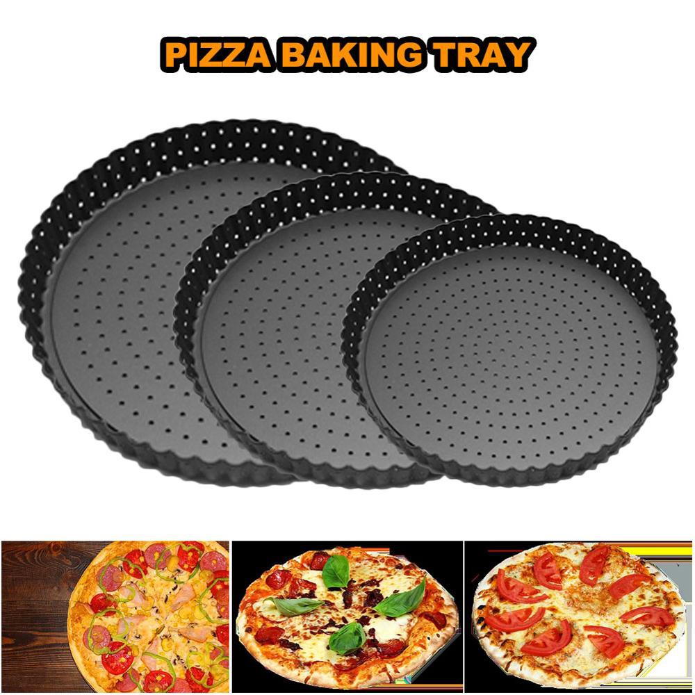 5/8/9 inch Premium NonStick Pizza Pan Bakeware Carbon Steel Pizza