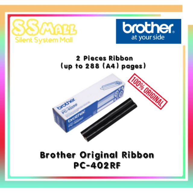 Brother Pc 402rf Fax Ink Film Original For Brother Fax 878 Shopee Malaysia