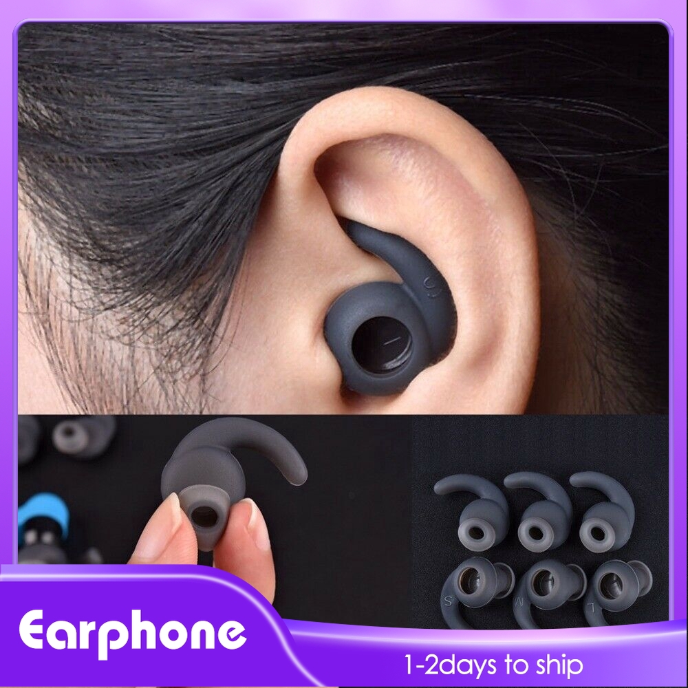 [in Stock] 3pairs Rubber Silicone Earpiece In Ear Earphone Ear Tips