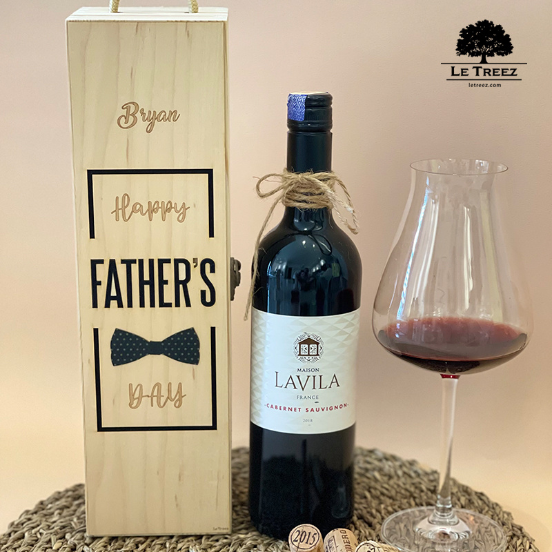 Father Day Ready Stock Malaysia Gift Box Storage Jewelry Wooden Packaging Coffee Wine Personalized Hadiah A