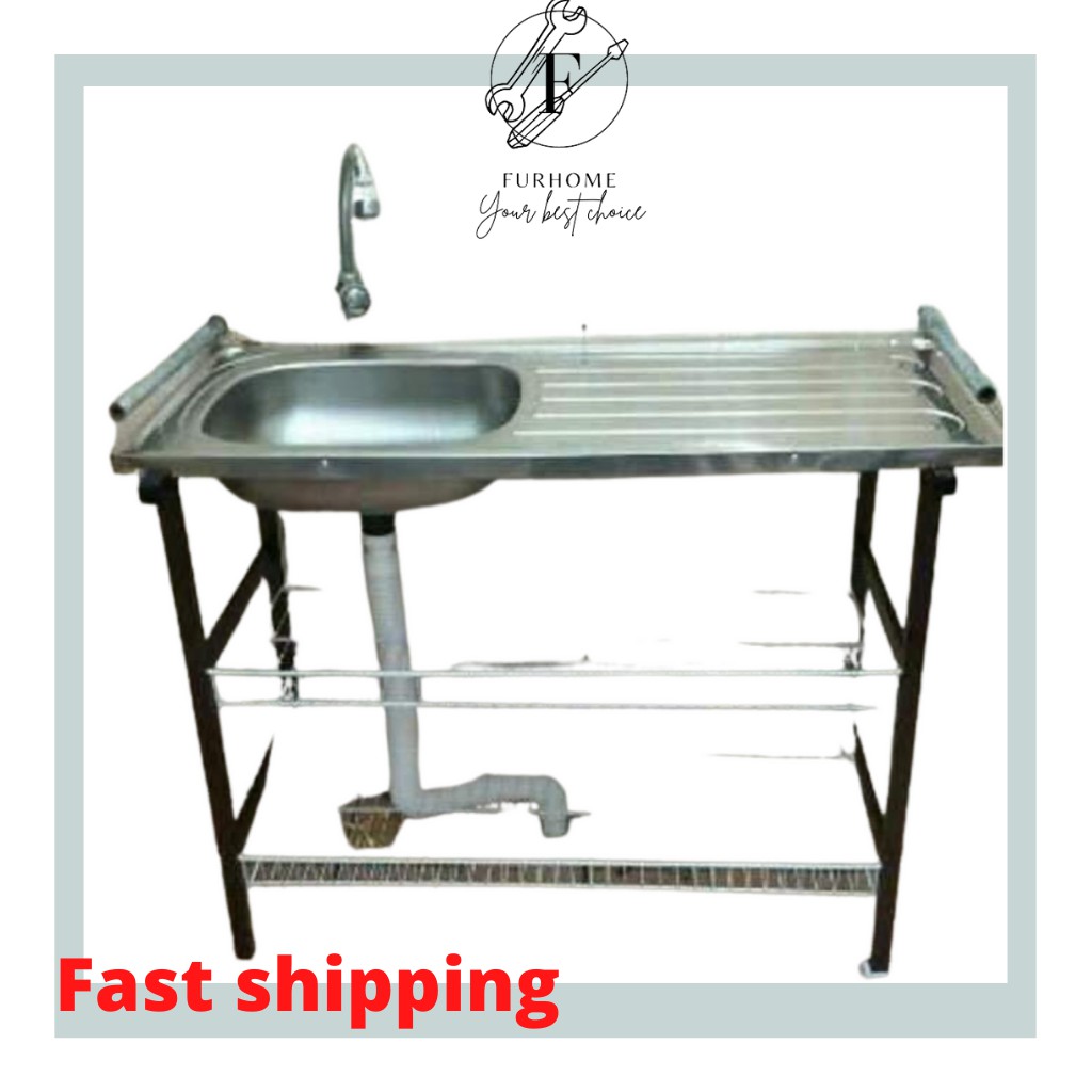 FurHome Kitchen Stainless Stell - Rak Sinki Singki Steel Dapur 