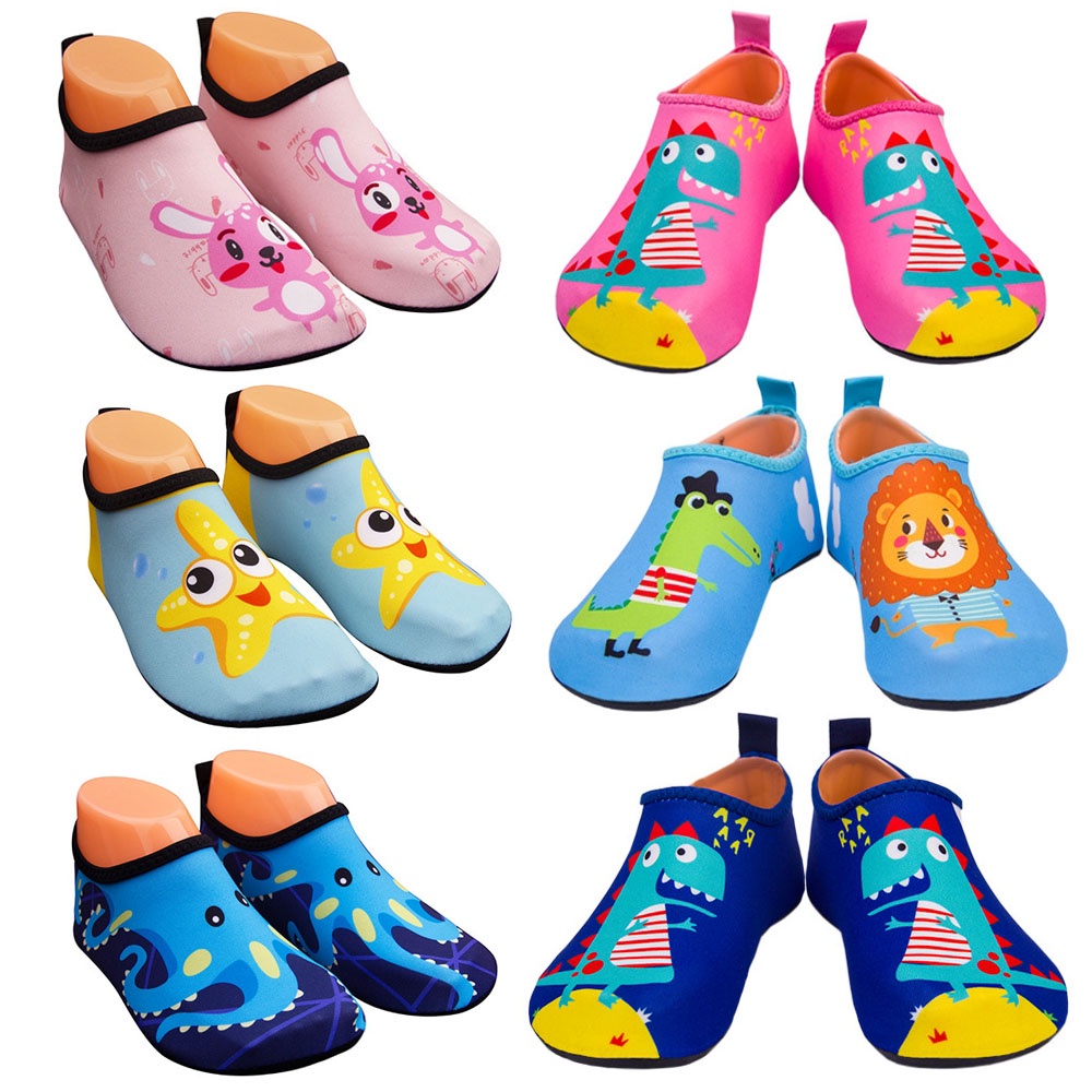 JIASUQI Baby Boys and Girls Barefoot Swim Water Skin Shoes Aqua Socks ...