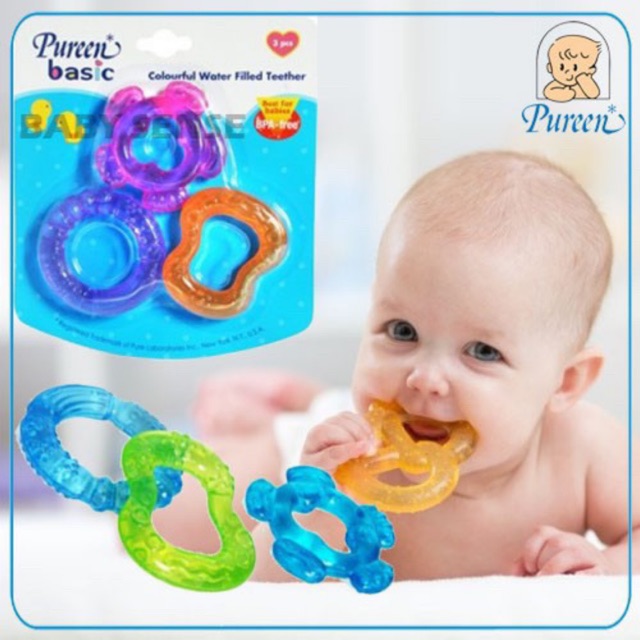 water filled baby teethers