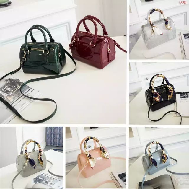 Furla Boston Candy Bag / Kelly Jelly handbag Bag / Sling Bag | Shopee ...