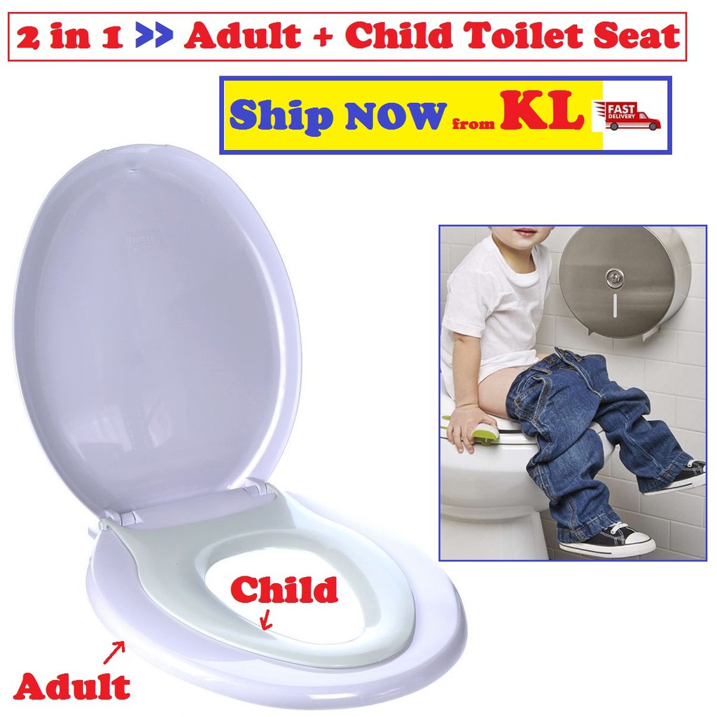Adult Child Kid Baby Potty Toilet Bowl Seat Commode Chair Kerusi Tandas