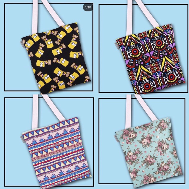 Tote Bag ( with zipper) | Shopee Malaysia