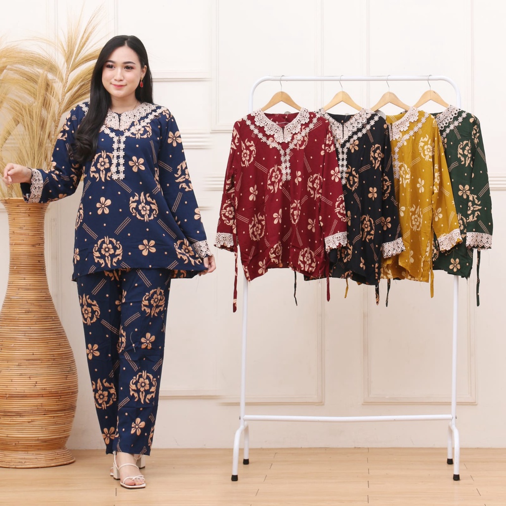 Long Sleeve Lace Arabic Suit - CPLP MOTIF B