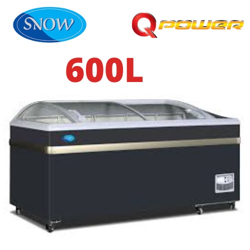 SNOW CURVED GLASS DISPLAY FREEZER SD-600BY