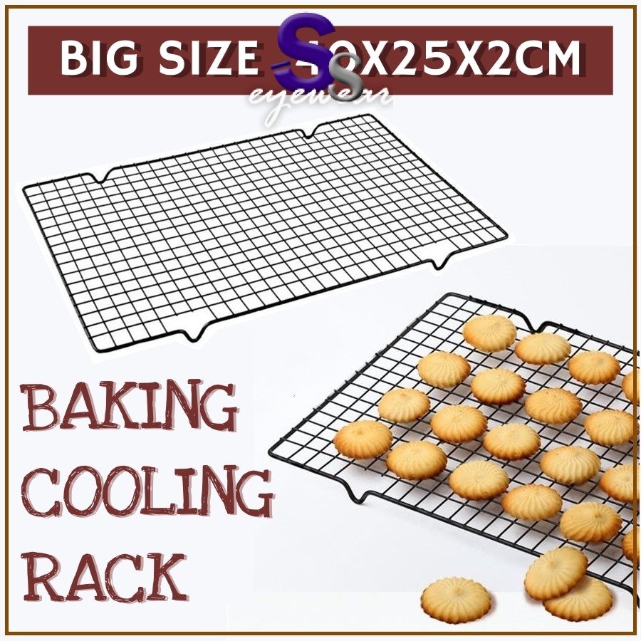 Cooling Rack Kitchen Big Size Non Stick Mesh Grill Drying Cooling Tray Cake Food Rack Oven Barbecue Kitchen Baking Pizza