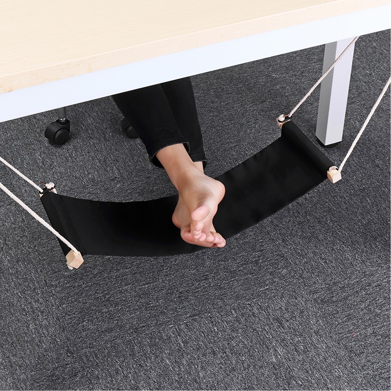 Adjustable Leisure Of Office Home Foot Rest Desk Feet Hammock With