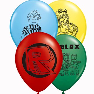 10 Roblox Movie Cartoon Latex Balloons Wolf Action Figure Toy Children Birthday Party Decoration Shopee Malaysia - roblox movie toy