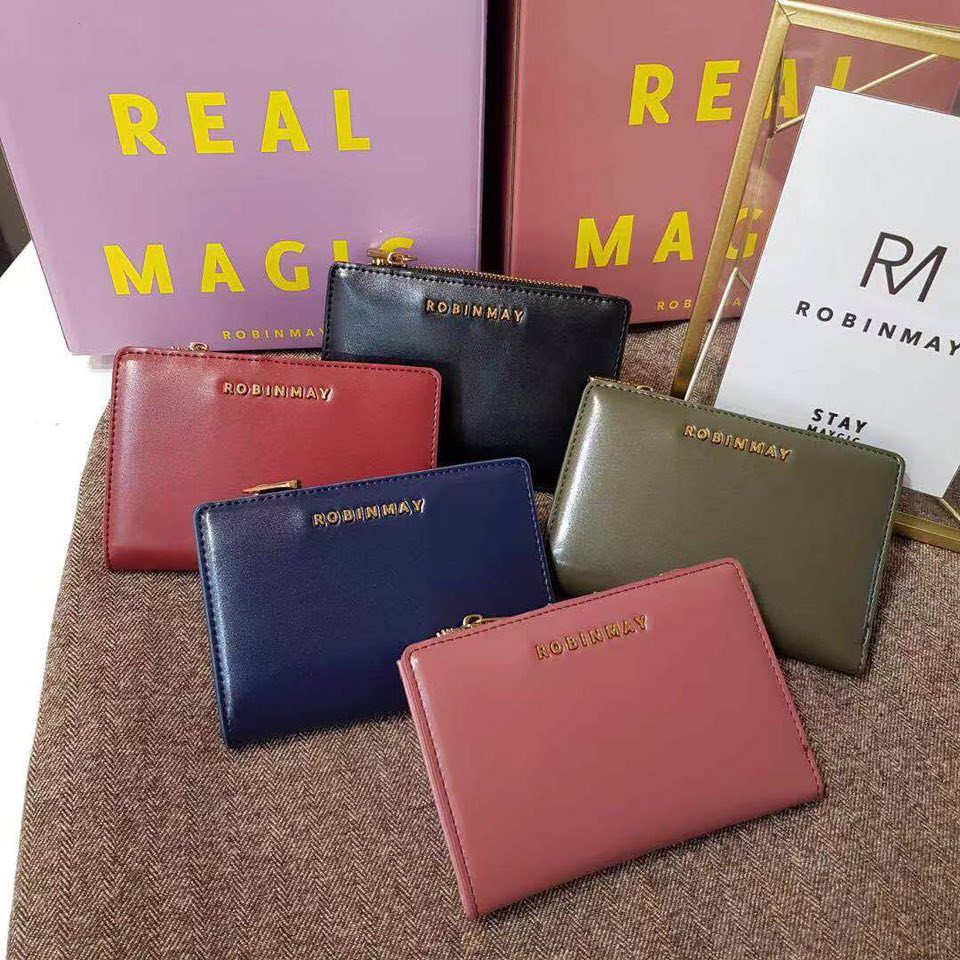Robin May Wallet 復刻中夾 Dark Blue Shopee Malaysia
