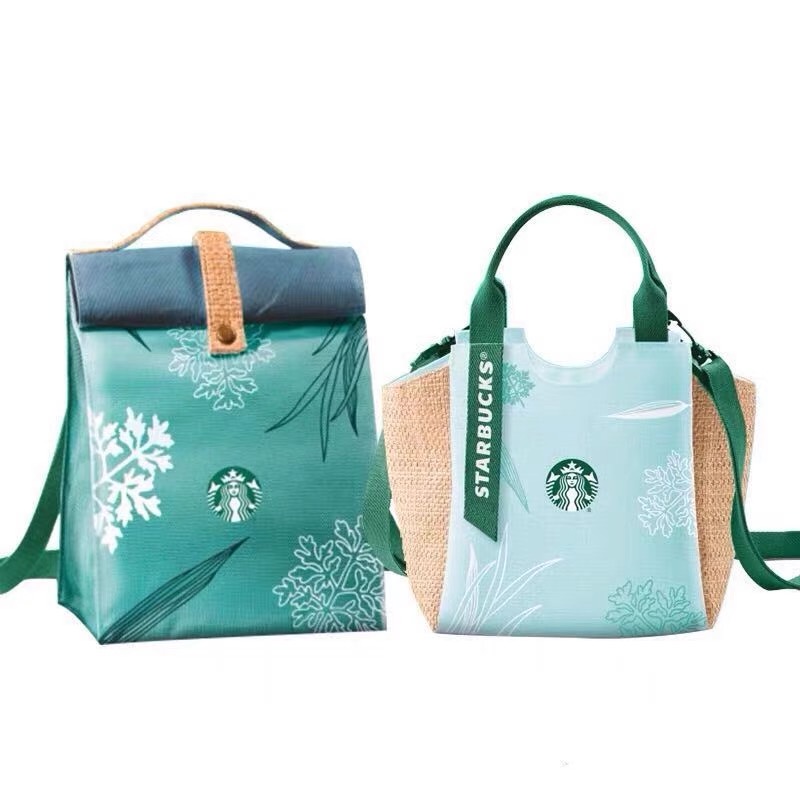 Starbucks canvas tote bag eco handbag women sling bag simple design