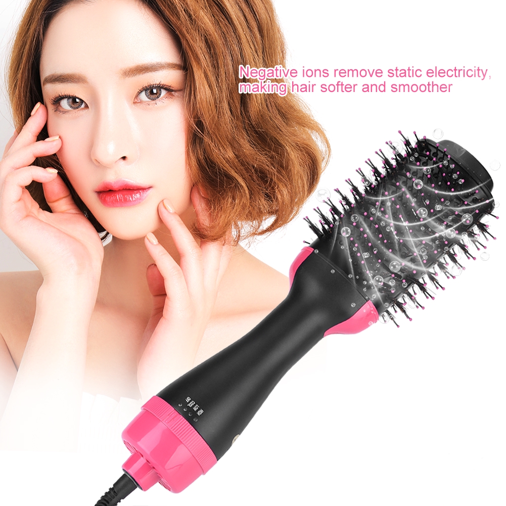 Anion Infrared Hair Dryer Brush Rotating Hair Blow Comb Shopee