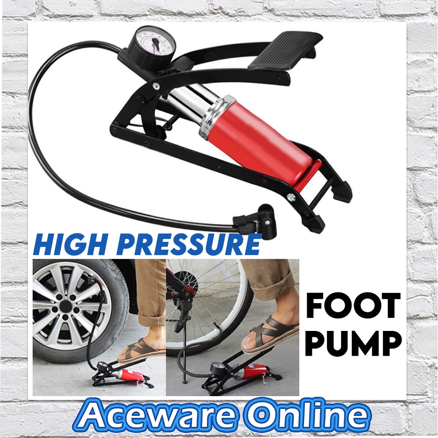 HEAVY DUTY Car Motorcycle Portable High Pressure Heavy Duty Foot Air