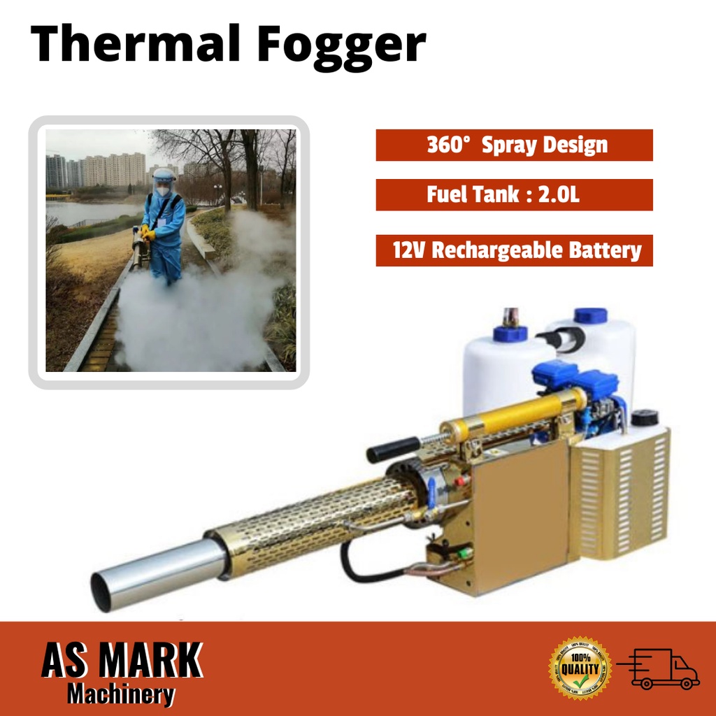 Portable Thermal Fogging Machine ULV Disinfection Fogger Sprayer for