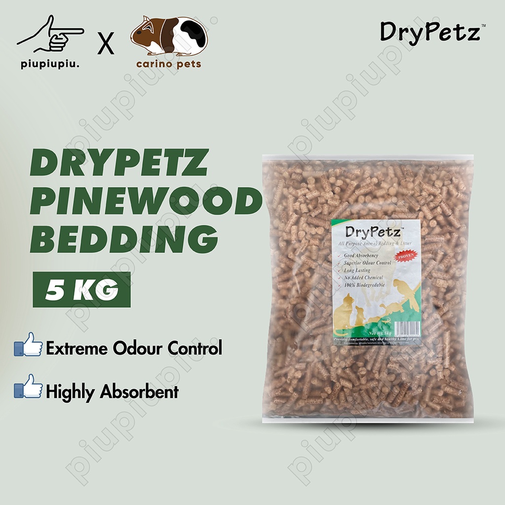 [24HR SHIP] DRYPETZ WOODEN PELLET BEDDING LITTER 5KG Cat Pinewood