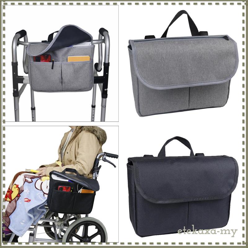 [EtekaxaMY] Wheelchair Pouches ,Wheelchair Armrest Side Organizer for