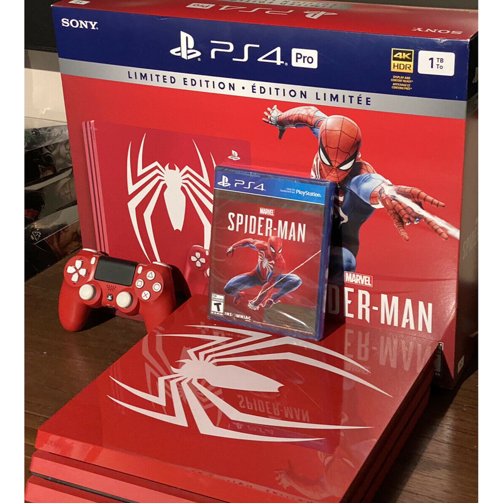 ps4 limited edition spider man console