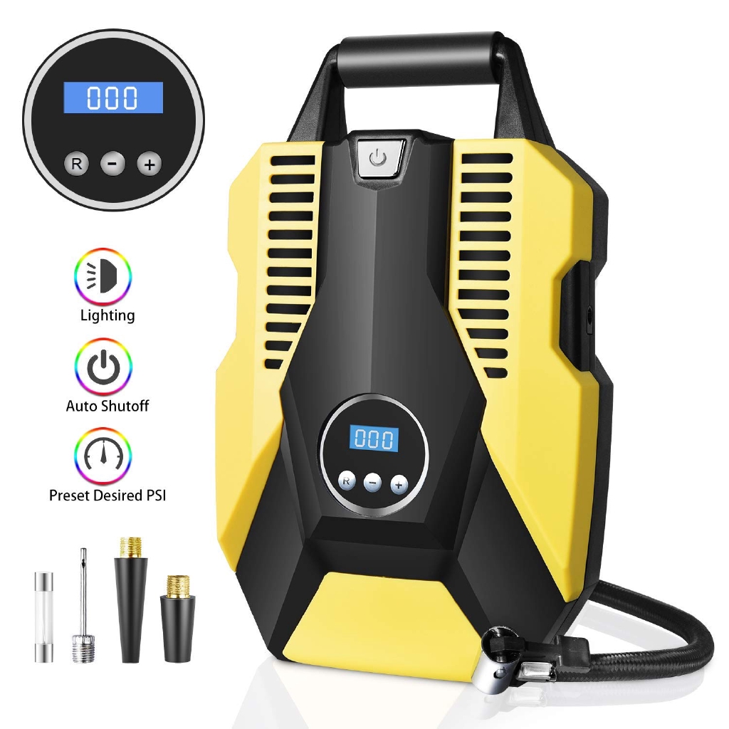 electric car tyre inflator & air compressor pump