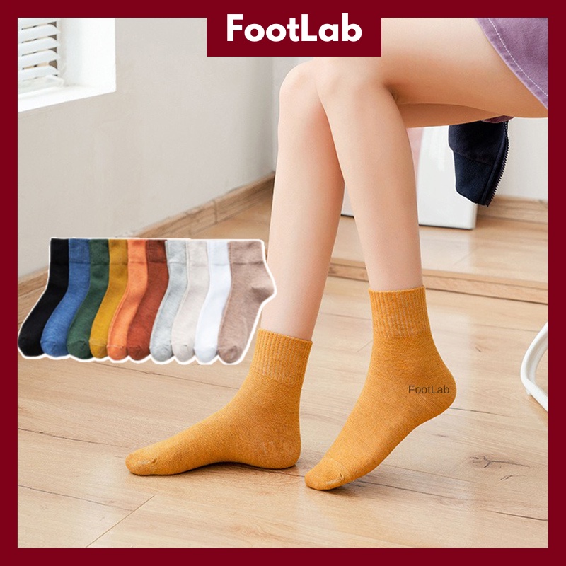 Plain Colour Socks Quarter Crew Mid High Sock Casual Stoking Stokin ...