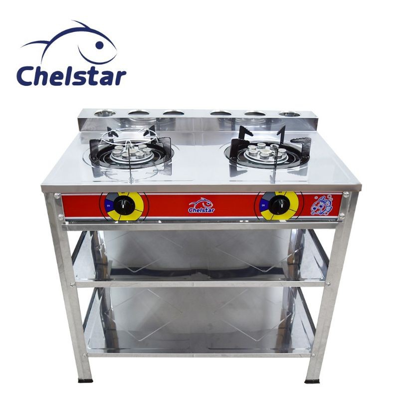 Ready Stock Chelstar Standing Gas Stove Stainless Steel Dcf 8d Cast Iron Dcf 95d Dapur Gas Berdiri Shopee Malaysia