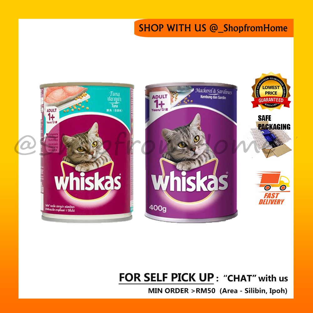 Whiskas Cat Canned Wet Food 400G Shopee Malaysia