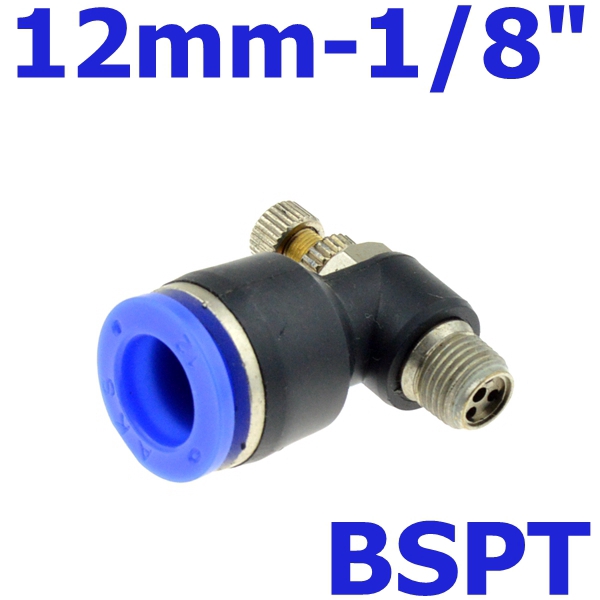 Quality Versatile Pneumatic Speed Flow Controller OD4-12mm BSP1/8" 1/4" 3/8" 1/2" Male Gas Airflow Limit Valve Multi ... - Image 4