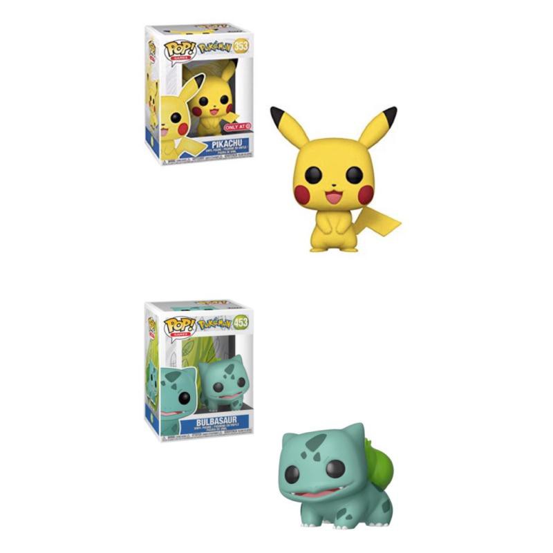 Funko Pop Games Pokemon Pikachu 353 Target Exclusive Bulbasaur 453 Figure