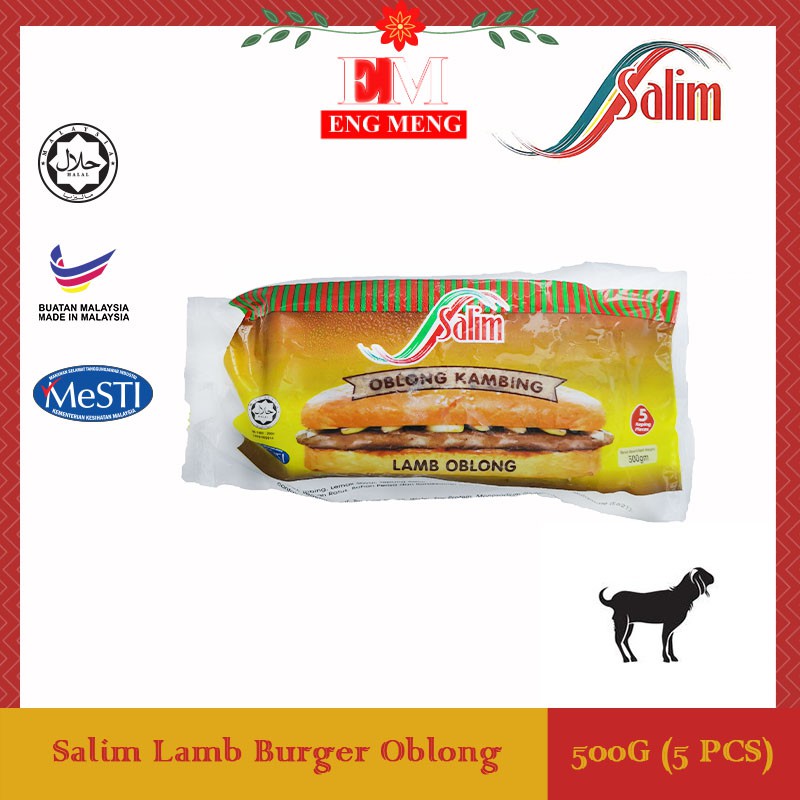 Salim Lamb Burger Oblong 500g 5 Pieces Salim Daging Kambing Burger Oblong 500g 5 Keping Shopee Malaysia