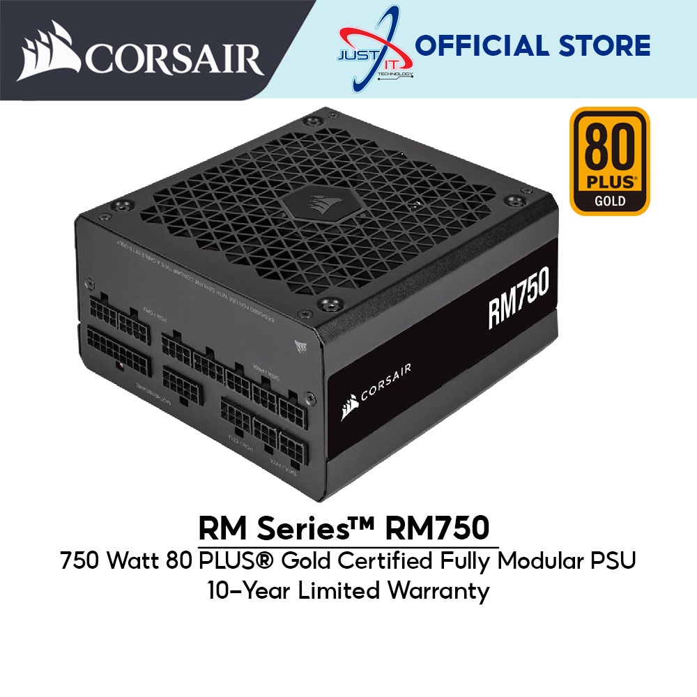 Corsair RM750 750W 80 Plus Gold Fully Modular Power Supply | Shopee ...