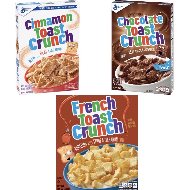 General Mills Chocolate Toast Crunch Cereal 351g/French Toast Crunch ...