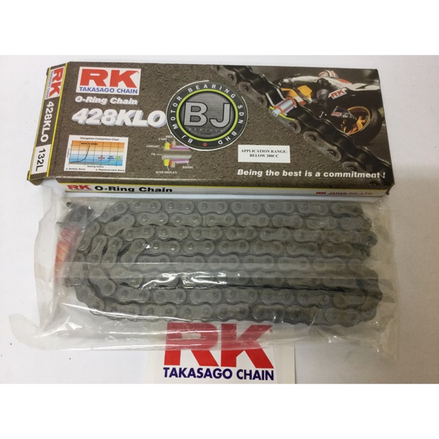 Rk Rantai Oring Chain 428 428klo 100 Original Lc135 Y15zr Rs150 Fz150 Shopee Malaysia