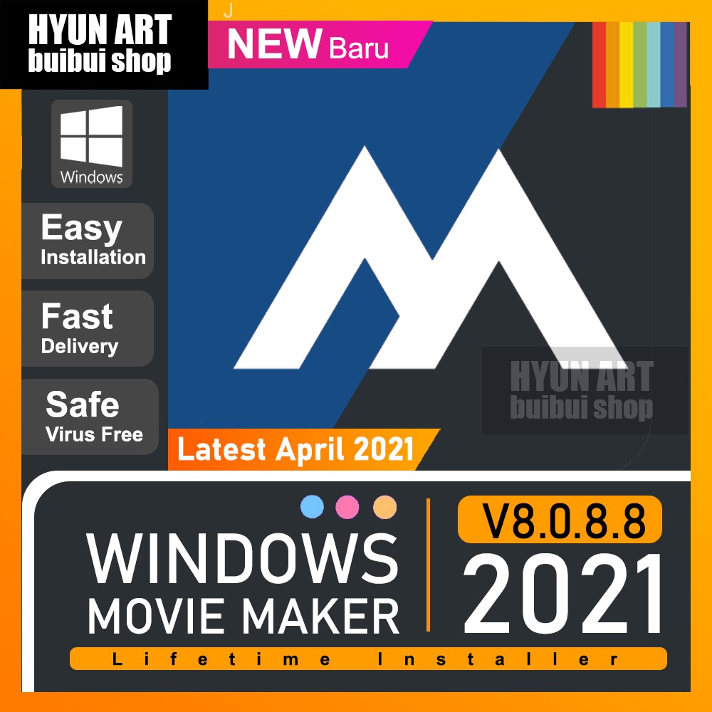 Windows Movie Maker 2021 V8 0 8 8 Latest April 2021 Shopee Malaysia