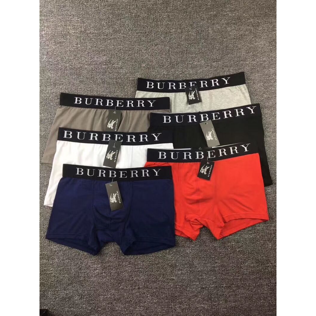 6Pcs/Set Burberry Men's Underwear Cotton Boxers Turnks Briefs Shorts B05 |  Shopee Malaysia