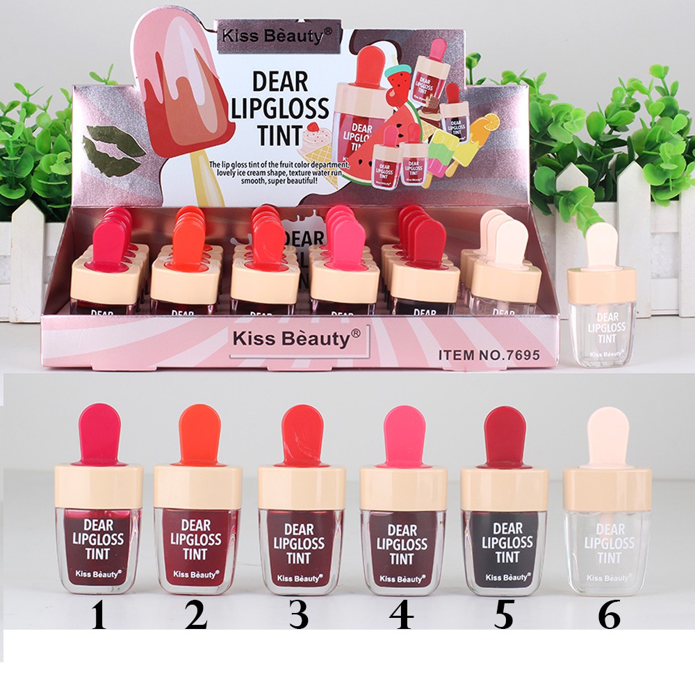 Dear Lipgloss Liptint Kiss Beauty Shopee Malaysia