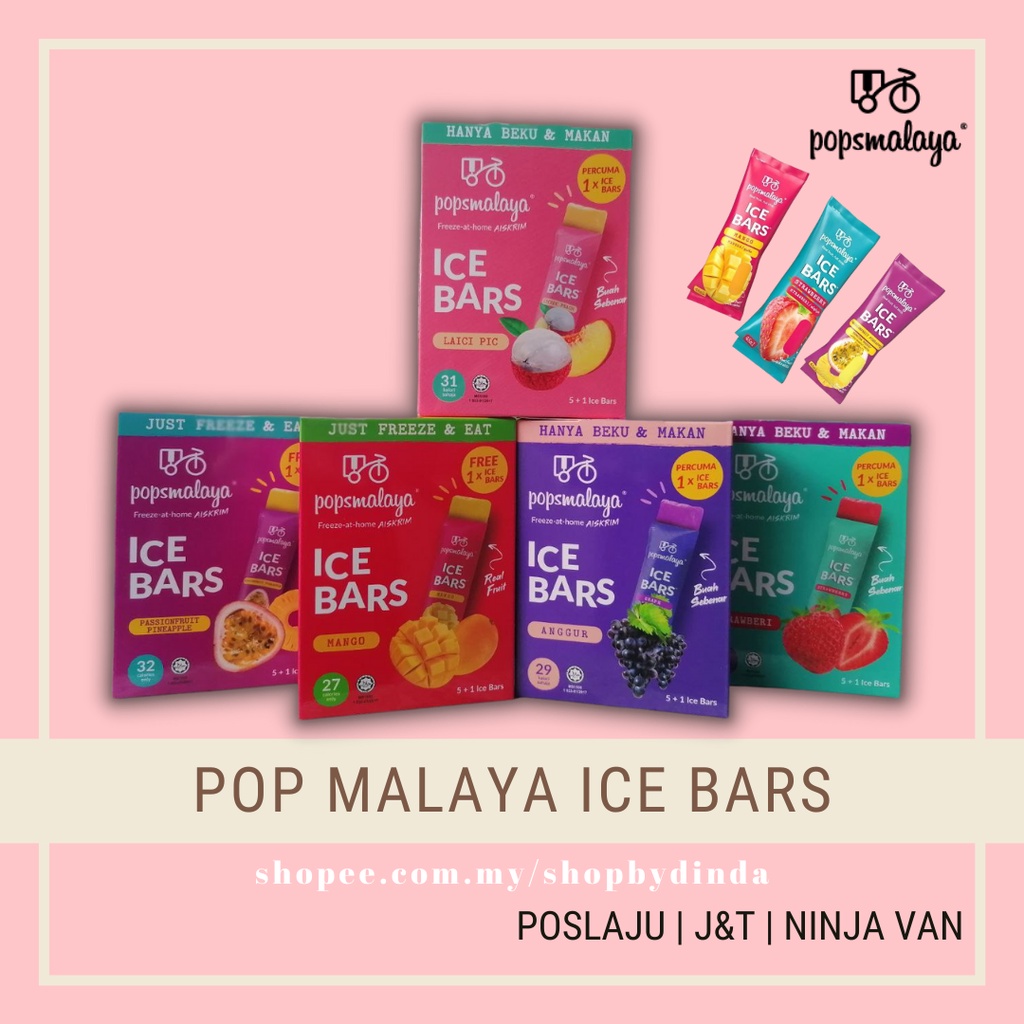 Pop Malaya Ice Bars Aiskrim Sejuk Beku Di Rumah Aiskrim Viral Aiskrim Buah Sebenar Real Fruits 0273