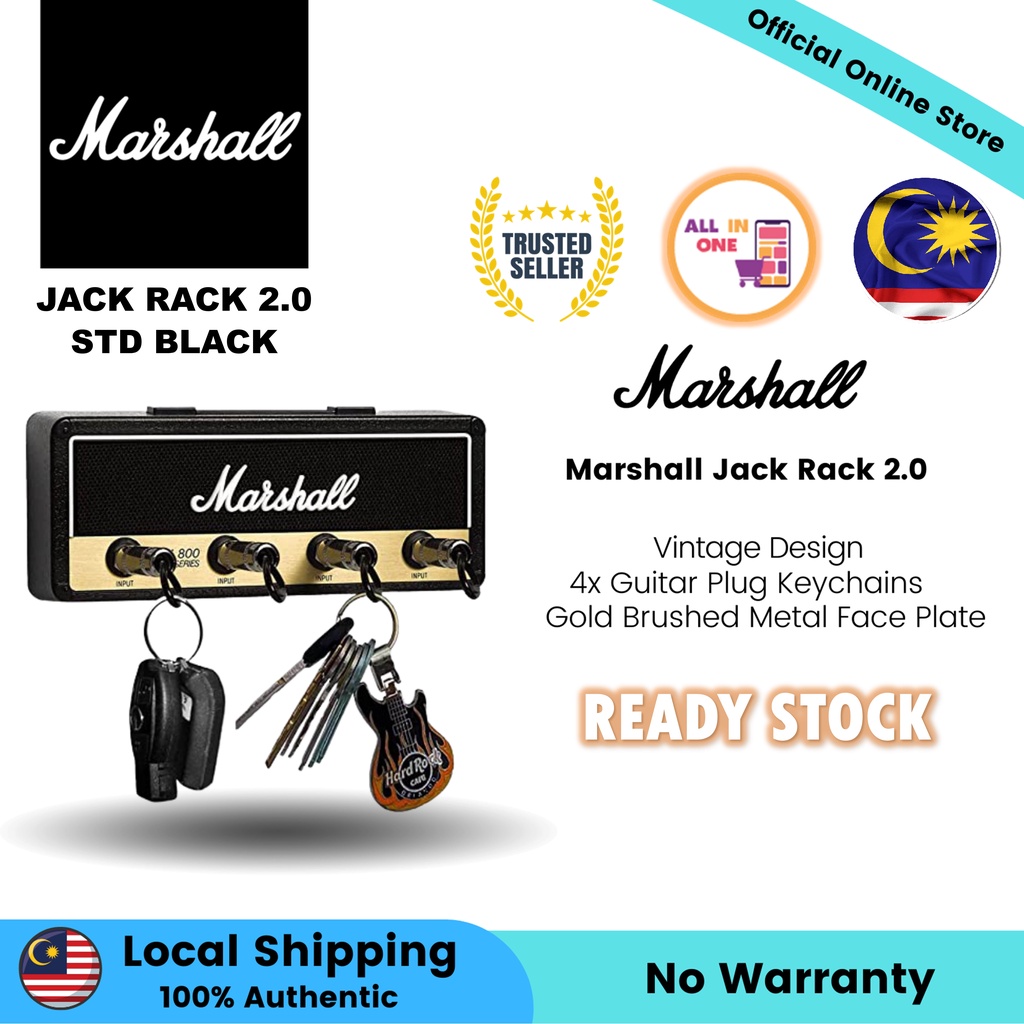 Marshall Jack Rack 2.0 Keychain Holder JCM800 with Real Guitar Plugs