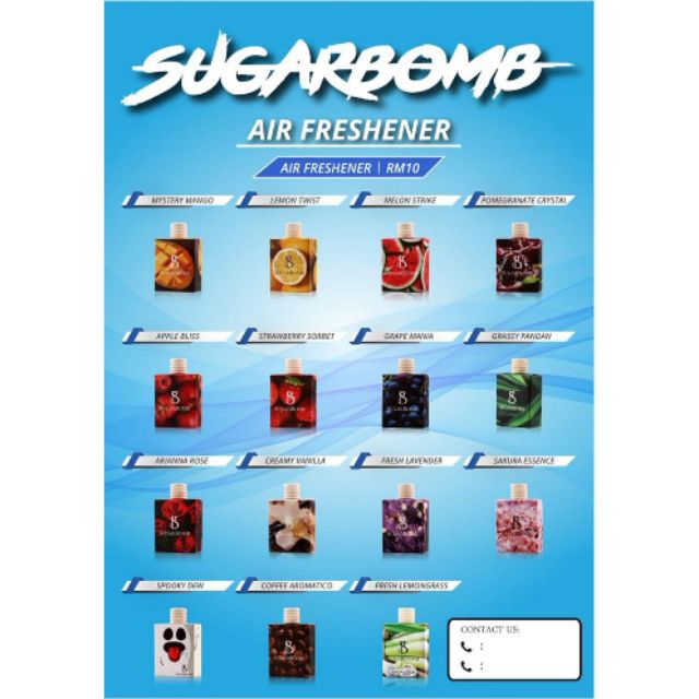 Car perfume air freshener / indoor sugarbomb (original) Shopee Malaysia