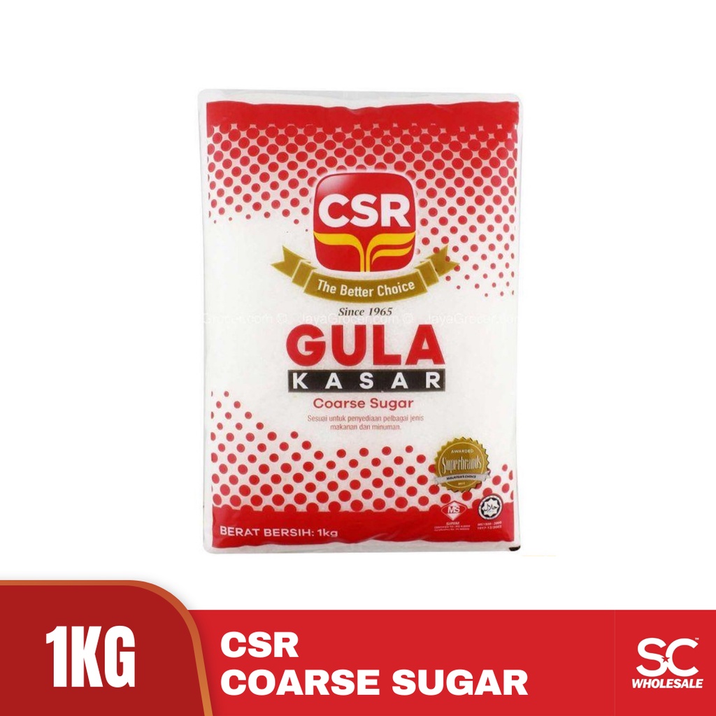 Csr Gula Pasir Kasar White Sugar Coarse Grain 1kg Shopee Malaysia 5879