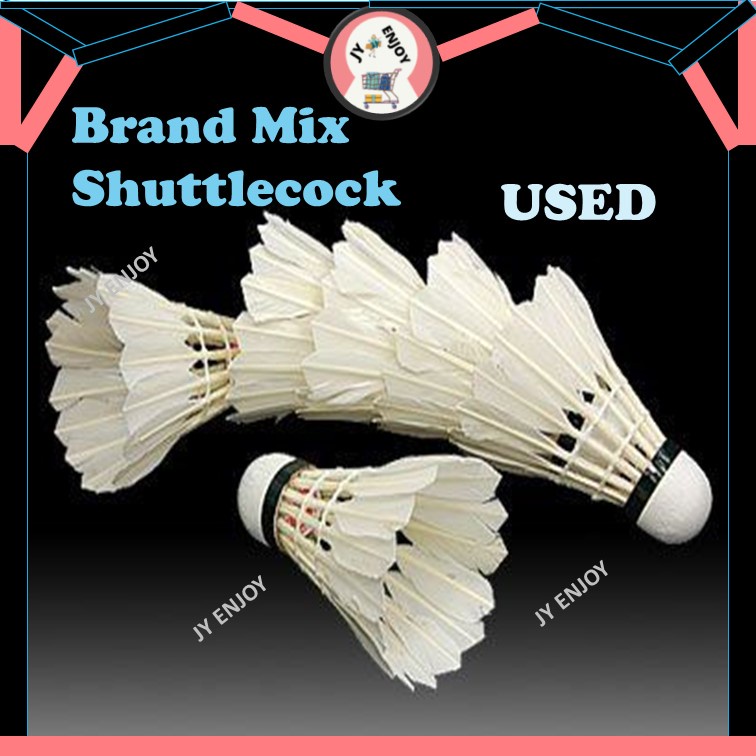 Badminton Used Brand Mix Shuttlecock Multi Shuttle 12 PCS [ READY STOCK