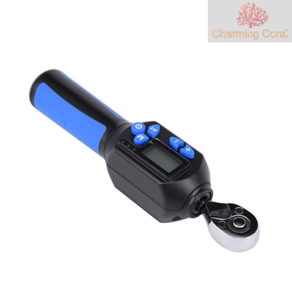 Black and Blue 3/8" Drive Electronic Digital Torque Wrench 3-60Nm 