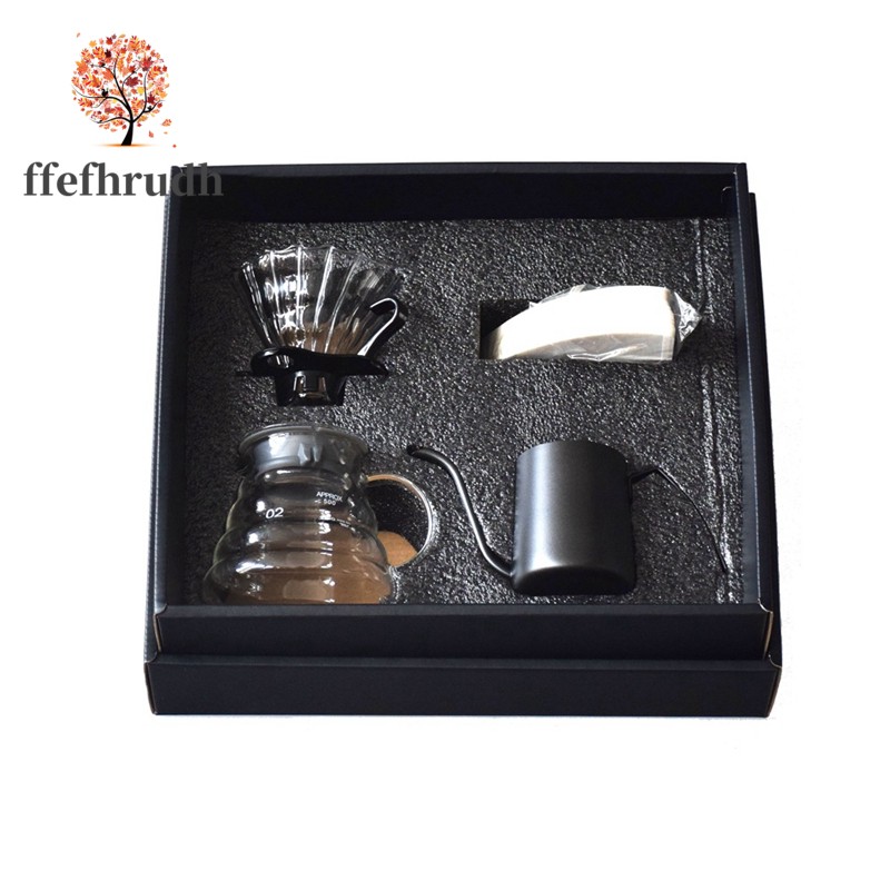 Hand Drip V60 Coffee Maker Gift Box Set Brew Coffee Cloud Pot