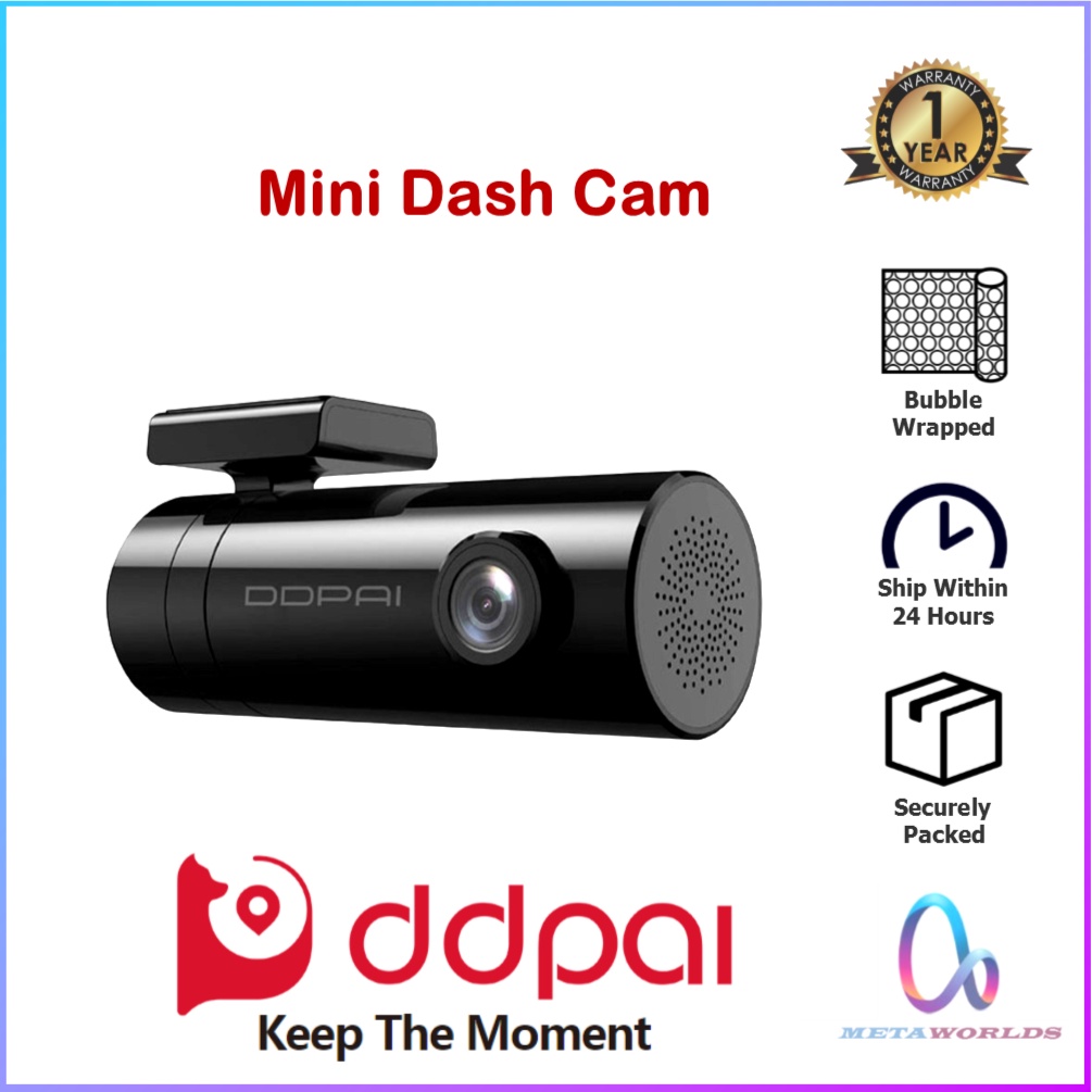 (Ready Stock) DDPAI Mini Dash Cam Car Recorder 1080P HD (1 Year