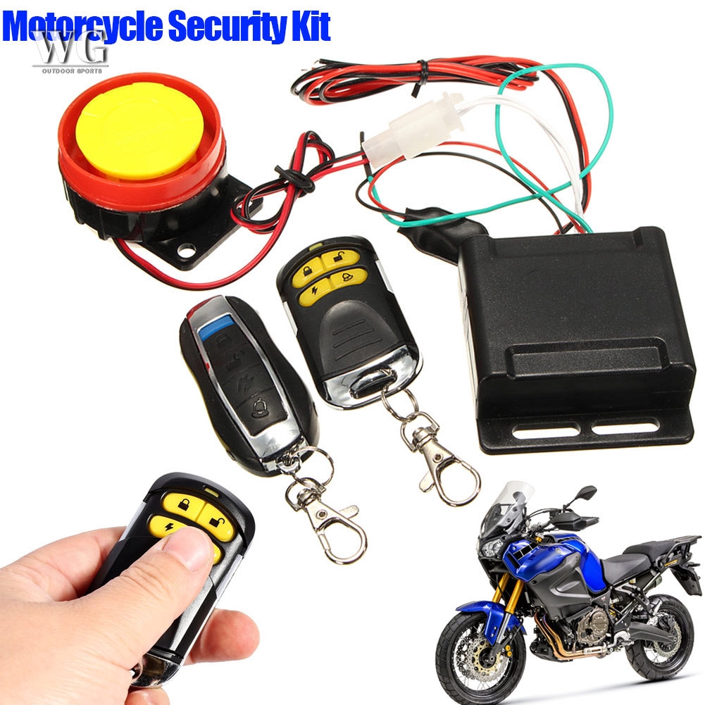 bike security system with remote start