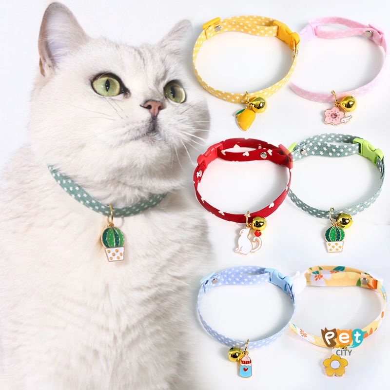 Cat Collar Kitten Neck Decoration Cute Bell Dog Necklace Pendant
