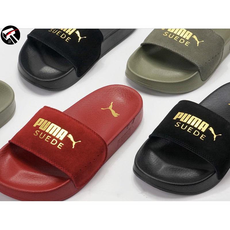 puma leadcat suede slides women's