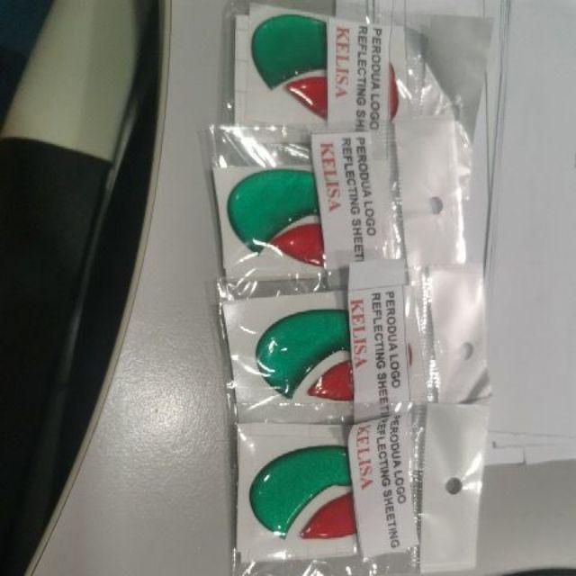 Perodua logo Alza Axia Viva Bezza.Kelisa Myvi Red/Green 